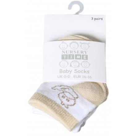 Babysocken beige (3 Stk)