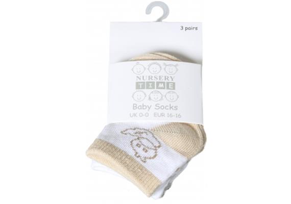 Babysocken beige (3 Stk)