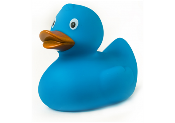 Badeente blau