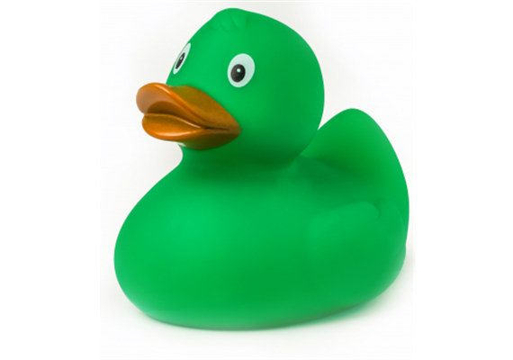 Badeente grün