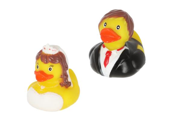 Badeenten Hochzeitspaar Set (8 cm)