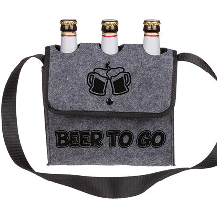 Beer to go Umhänge Flaschentasche