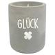 Beton Kerze Glück