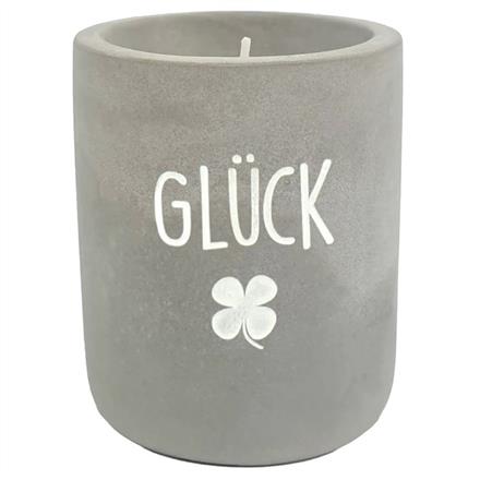 Beton Kerze Glück
