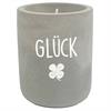 Beton Kerze Glück