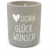 Beton Kerze Glückwunsch