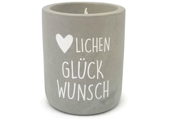 Beton Kerze Glückwunsch | Bild 1