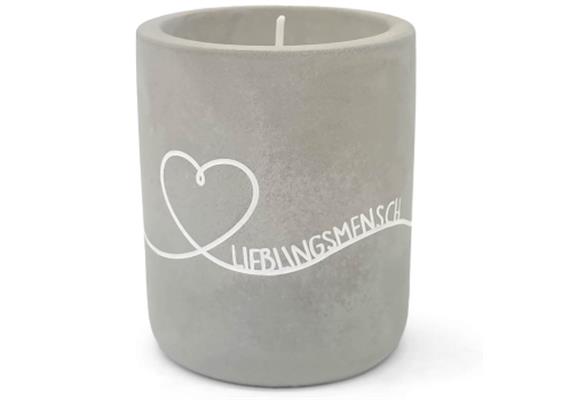 Beton Kerze Lieblingsmensch | Bild 1