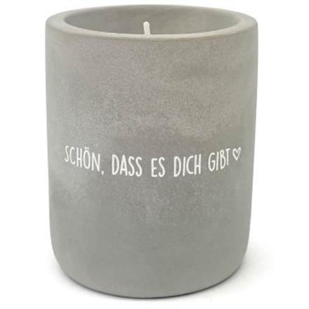Beton Kerze Schön dass es dich gibt