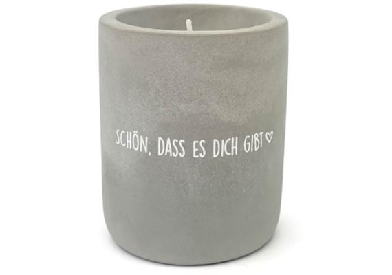 Beton Kerze Schön dass es dich gibt | Bild 1