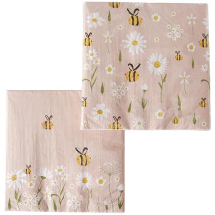 Bienen Servietten (2 sort.)