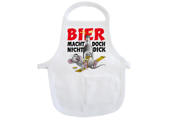 Bier dick Mini-Schürze