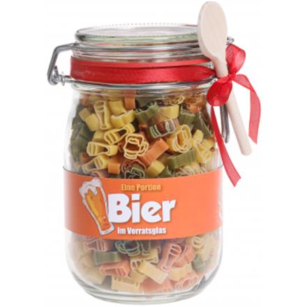 Bier im Vorratsglas
