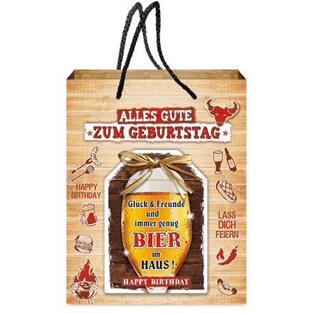 Bier Männer Geschenktasche (M)