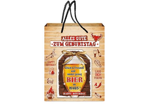 Bier Männer Geschenktasche (M) | Bild 1