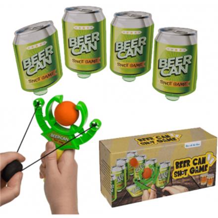 Bierdosen schiessen Trinkspiel