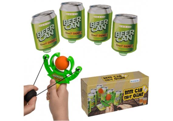 Bierdosen schiessen Trinkspiel