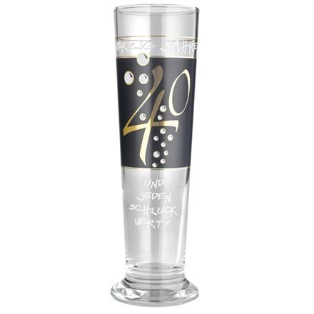 Bierglas 40. Geburtstag
