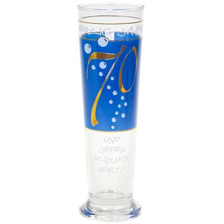 Bierglas 70. Geburtstag