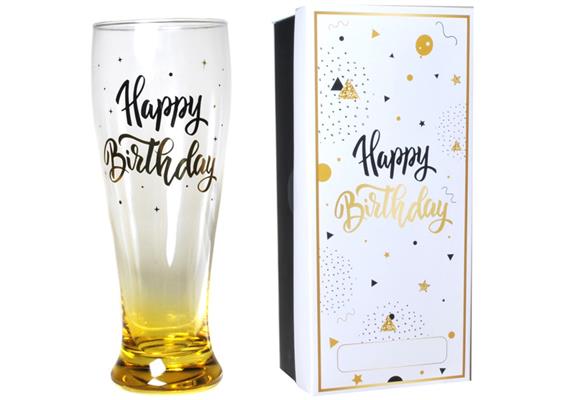 Bierglas Happy Birthday