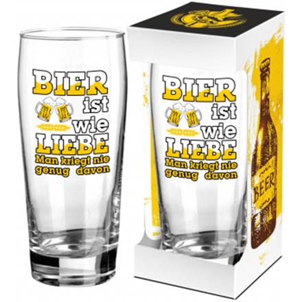 Bierglas Liebe