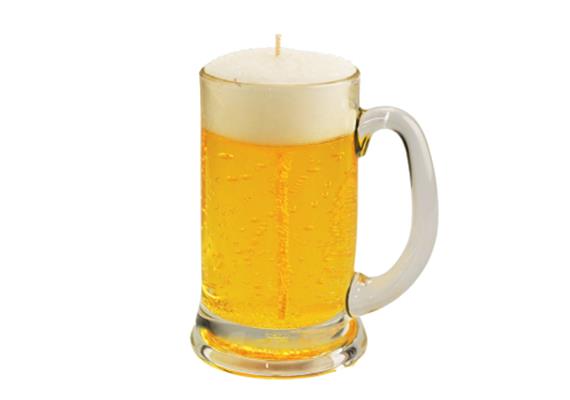 Bierkrug Kerze