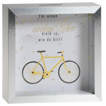 Biker Velo Holz Sparkasse
