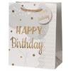 Birthday Ballone weiss Tasche (M)