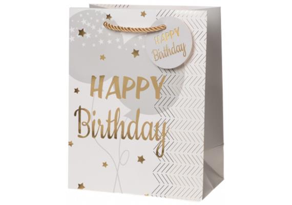 Birthday Ballone weiss Tasche (M)
