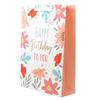 Birthday Blumen Geschenktasche (L)
