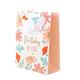 Birthday Blumen Geschenktasche (M)
