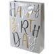 Birthday grau Geschenktasche (L)