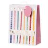 Birthday Kerzen bunt Geschenktasche (M)