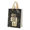Birthday schwarz/gold Geschenktaschen (M)