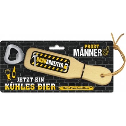 Brauarbeiter Holzflaschenöffner
