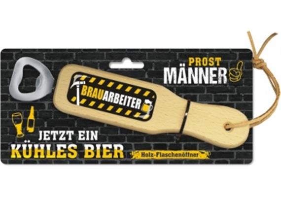 Brauarbeiter Holzflaschenöffner