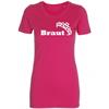 Braut Krone T-Shirt pink - L