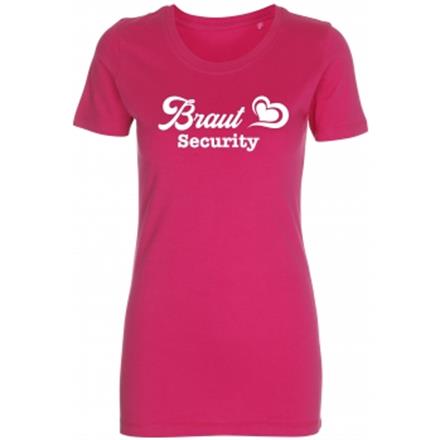 Braut Security T-Shirt pink