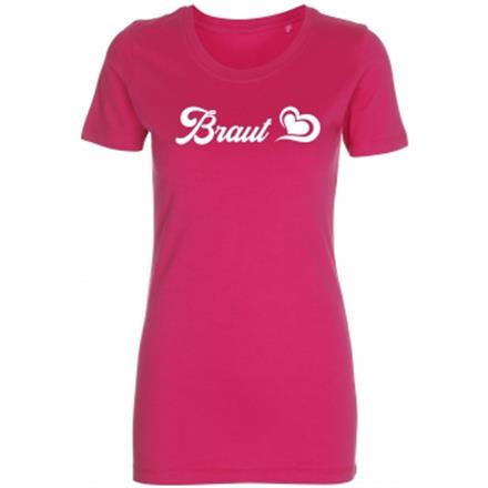 Braut T-Shirt pink