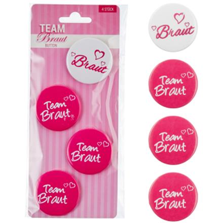 Button Team Braut