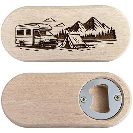 Camping Holz Flaschenöffner