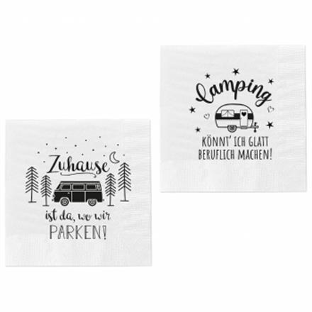 Camping Zuhause Servietten (2 sort.)
