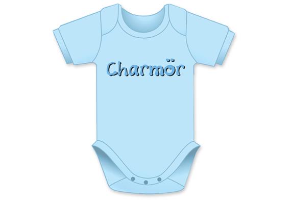 Charmör hellblau Body - Grösse 74/80