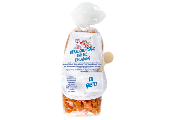 Danke Einladung Herz Pasta