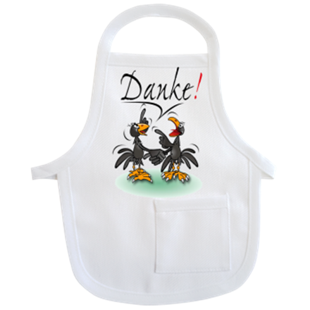 Danke Rabe Mini-Schürze