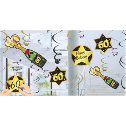 Deko-Spiralen 60. Geburtstag