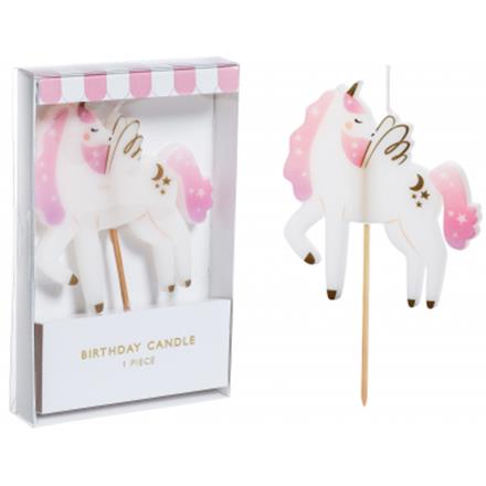 Einhorn Kuchenkerze
