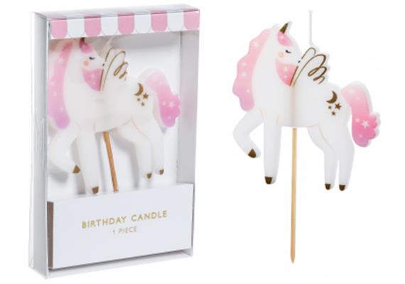 Einhorn Kuchenkerze