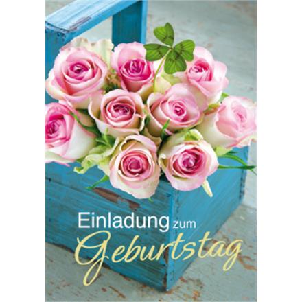 Einladungskarten Rosen