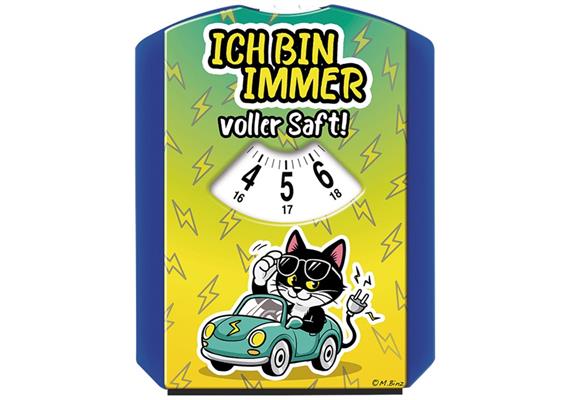 Elektroauto voller Saft Parkscheibe